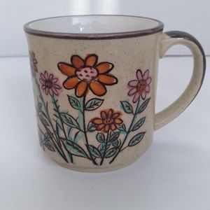 Vintage Japanese Flower Mug